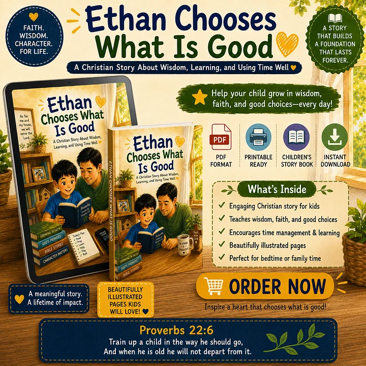 Ethan Chooses What Is Good | Children’s Storybook PDF | Printable | Ages 3–6 | Instant Download product image (1)