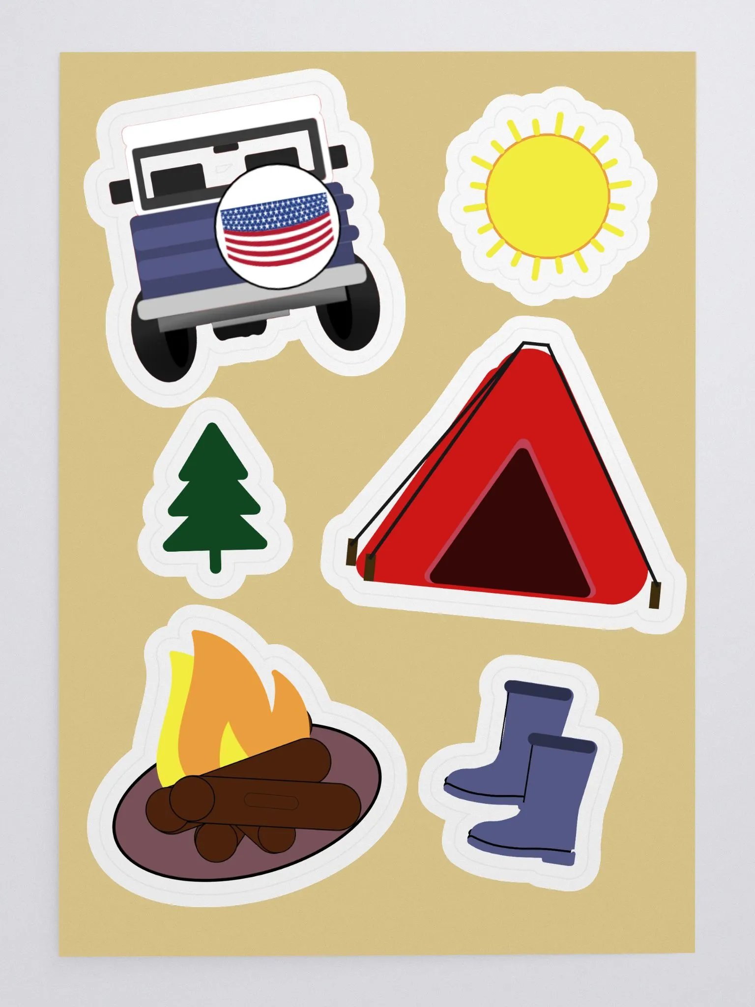 Adventure Awaits Camping Sticker Sheet product image (3)