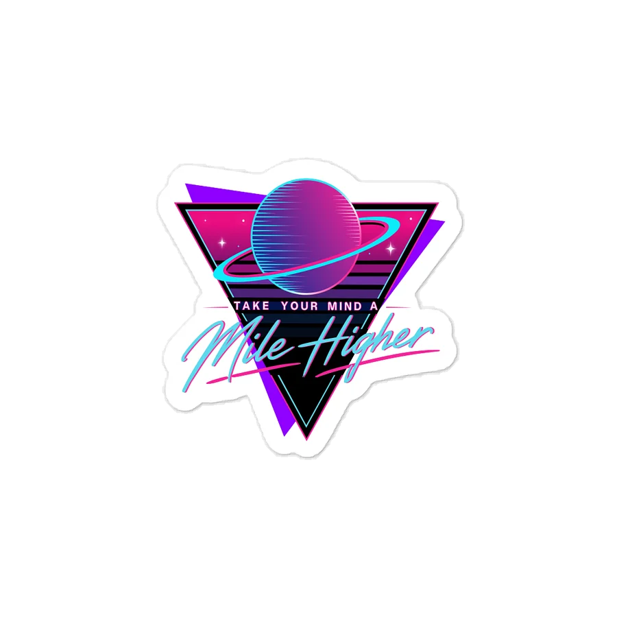 Planet Mile Higher Vinyl Sticker product image (1)