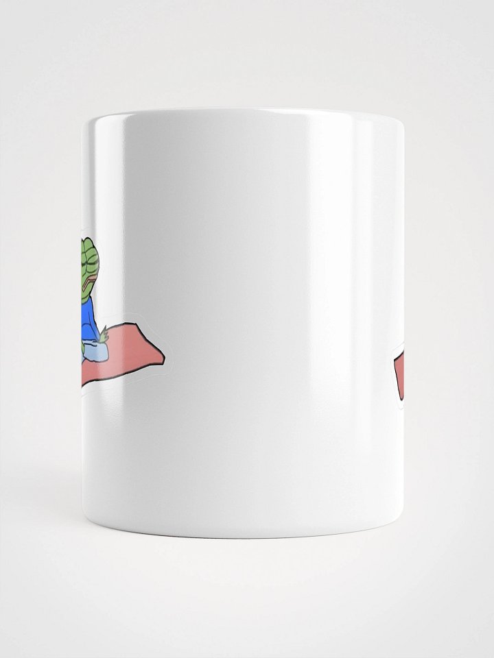 Zen Pepe Mug – Funny Meditating Frog Coffee Mug | 11oz Mindfulness Meme Gift product image (2)