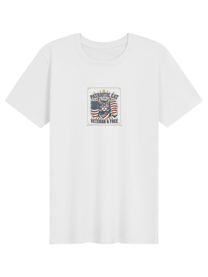 Patriotic Cat USA T-SHİRT product image (1)