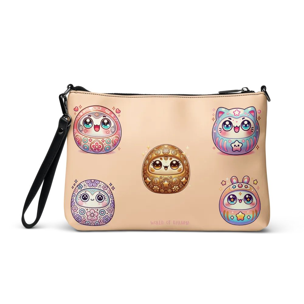 表情豊かな目のクロスボディバッグ - だるまの世界 product image (3)