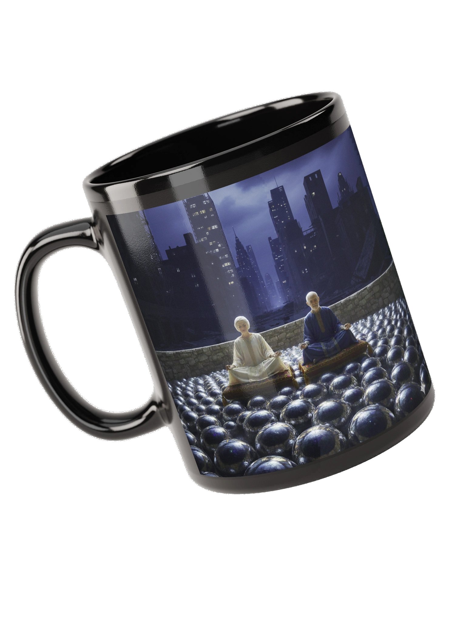 Dual Meditations Black Mug product image (9)