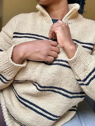 Knit Zipline Sweater Pattern product image (3)