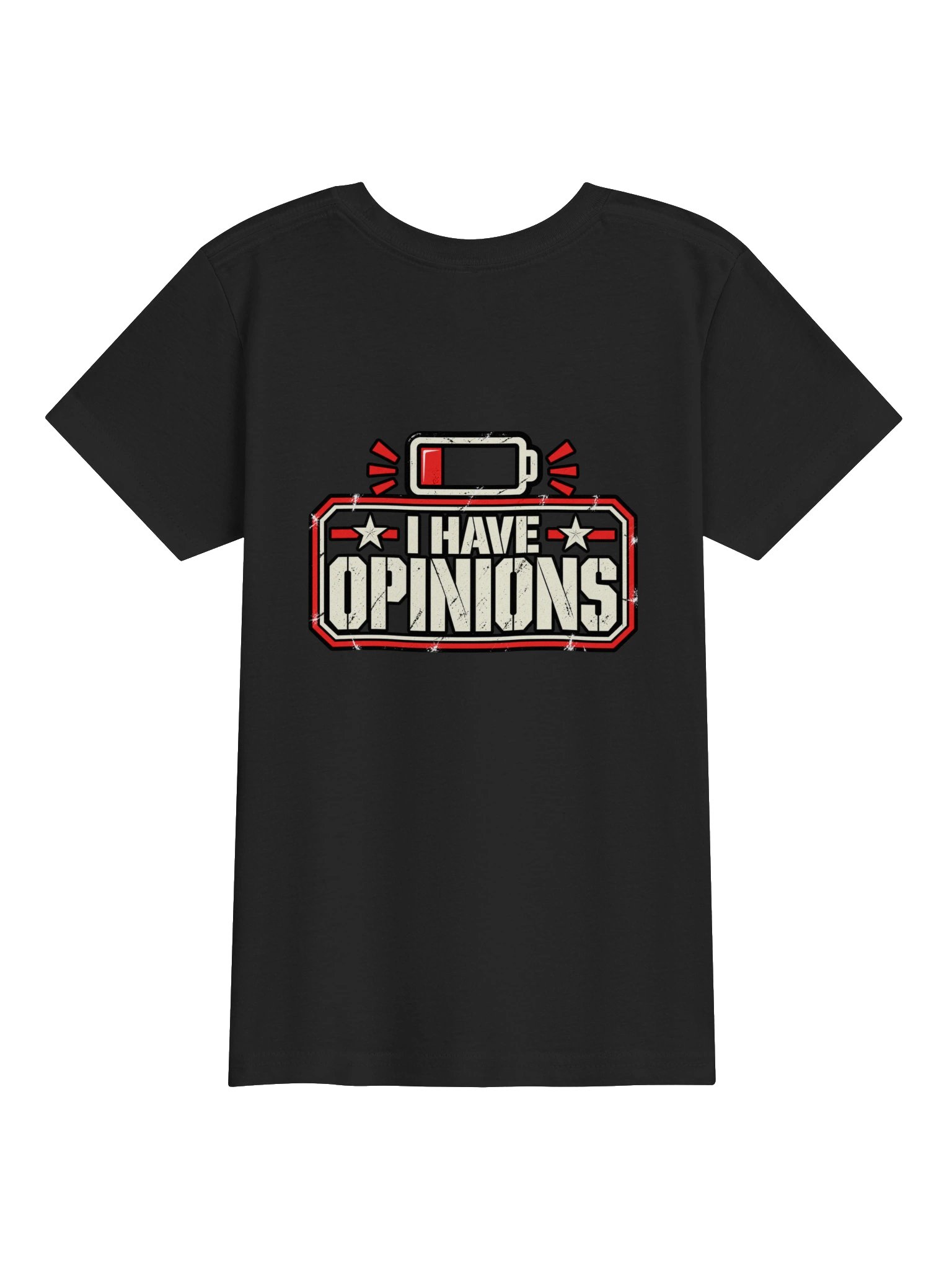 I Have Opinions Kids T-Shirt | Funny Youth Graphic Tee | Exhausted Parental ASSET Collection product image (9)