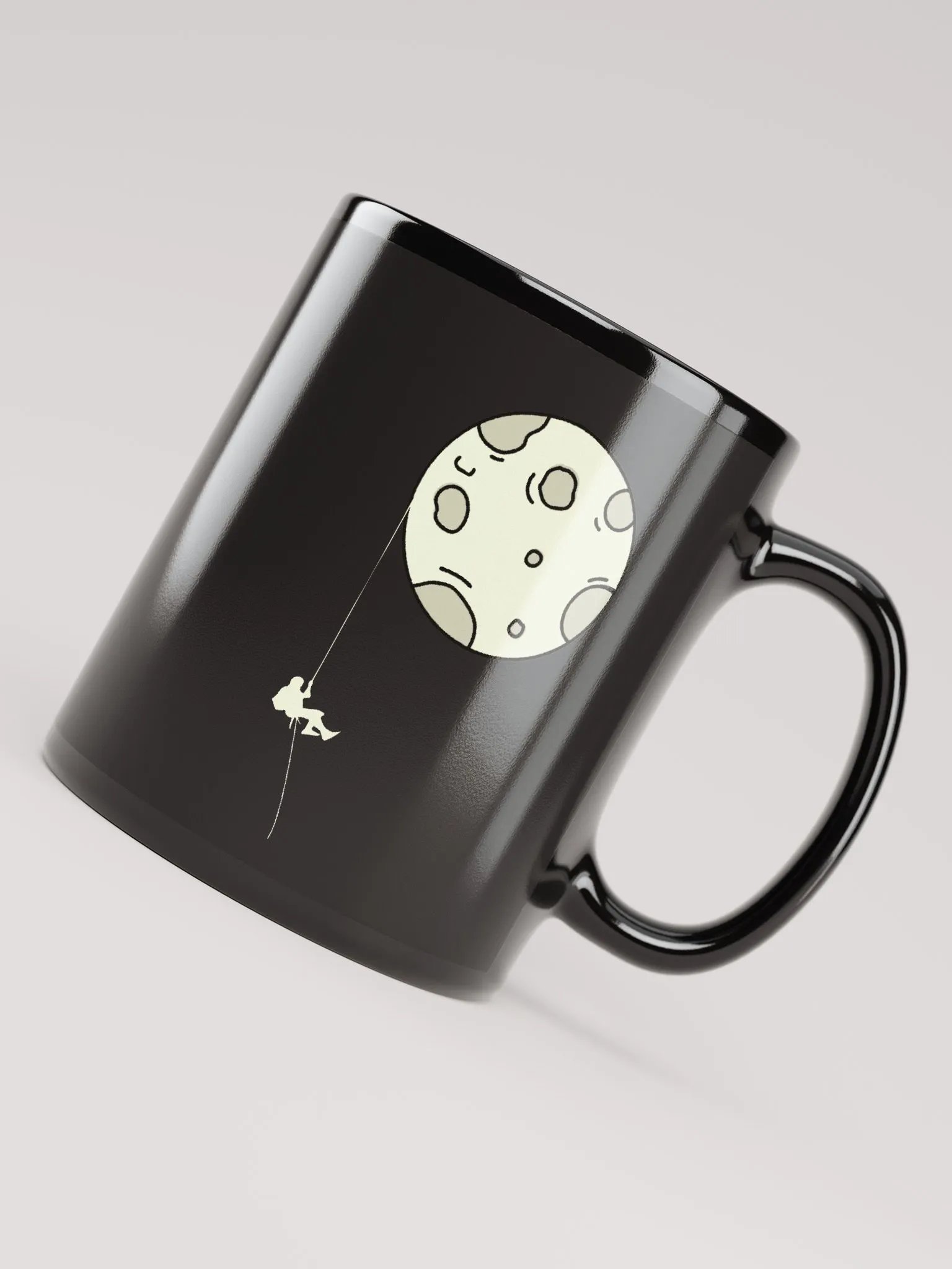 Moon Climber | Black Mug product image (7)