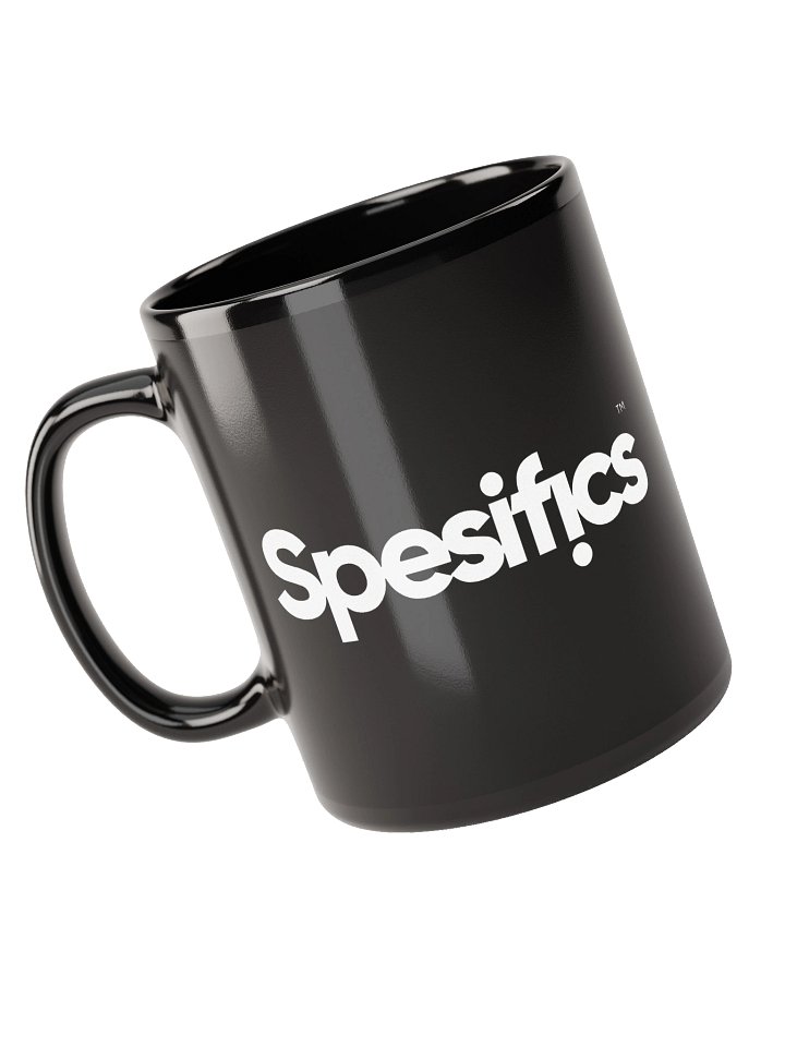 Spesifics Logo Black Glossy Mug product image (1)