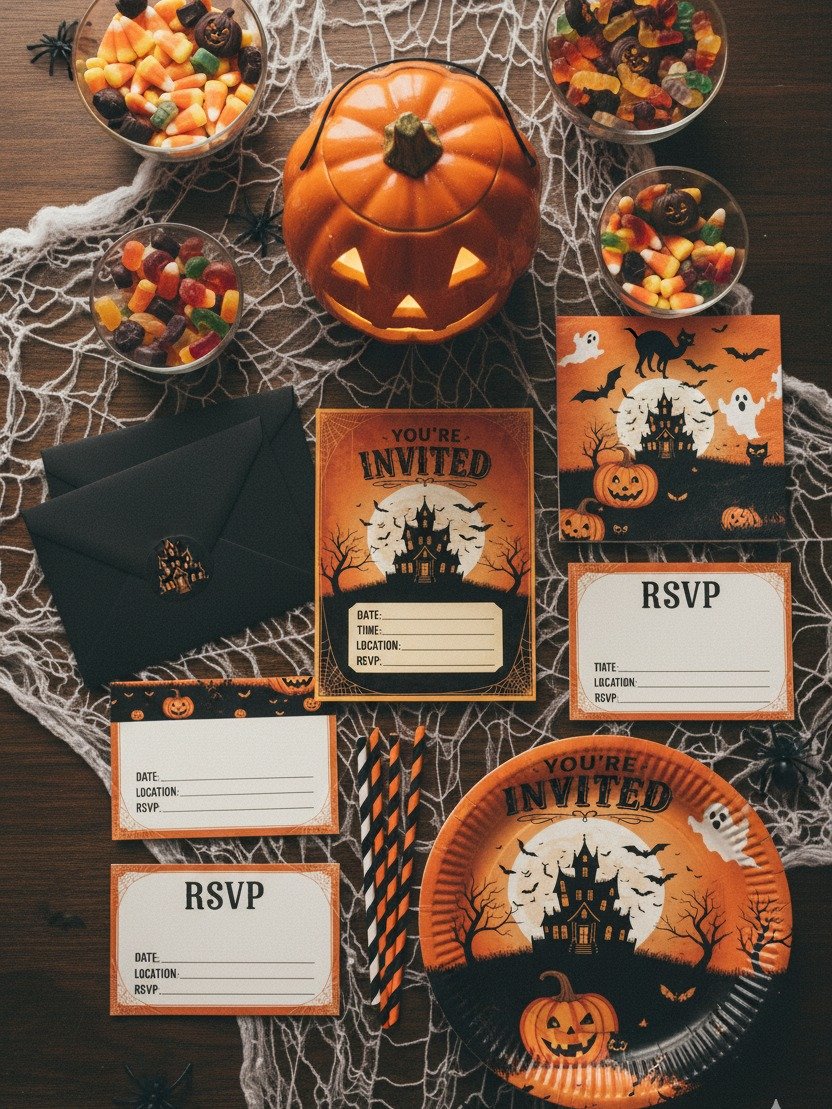 Halloween Party Invitation | Printable Haunted House Spooky Invite | Fill-in-the-Blank Digital Download | Vintage Costume Party Card product image (6)
