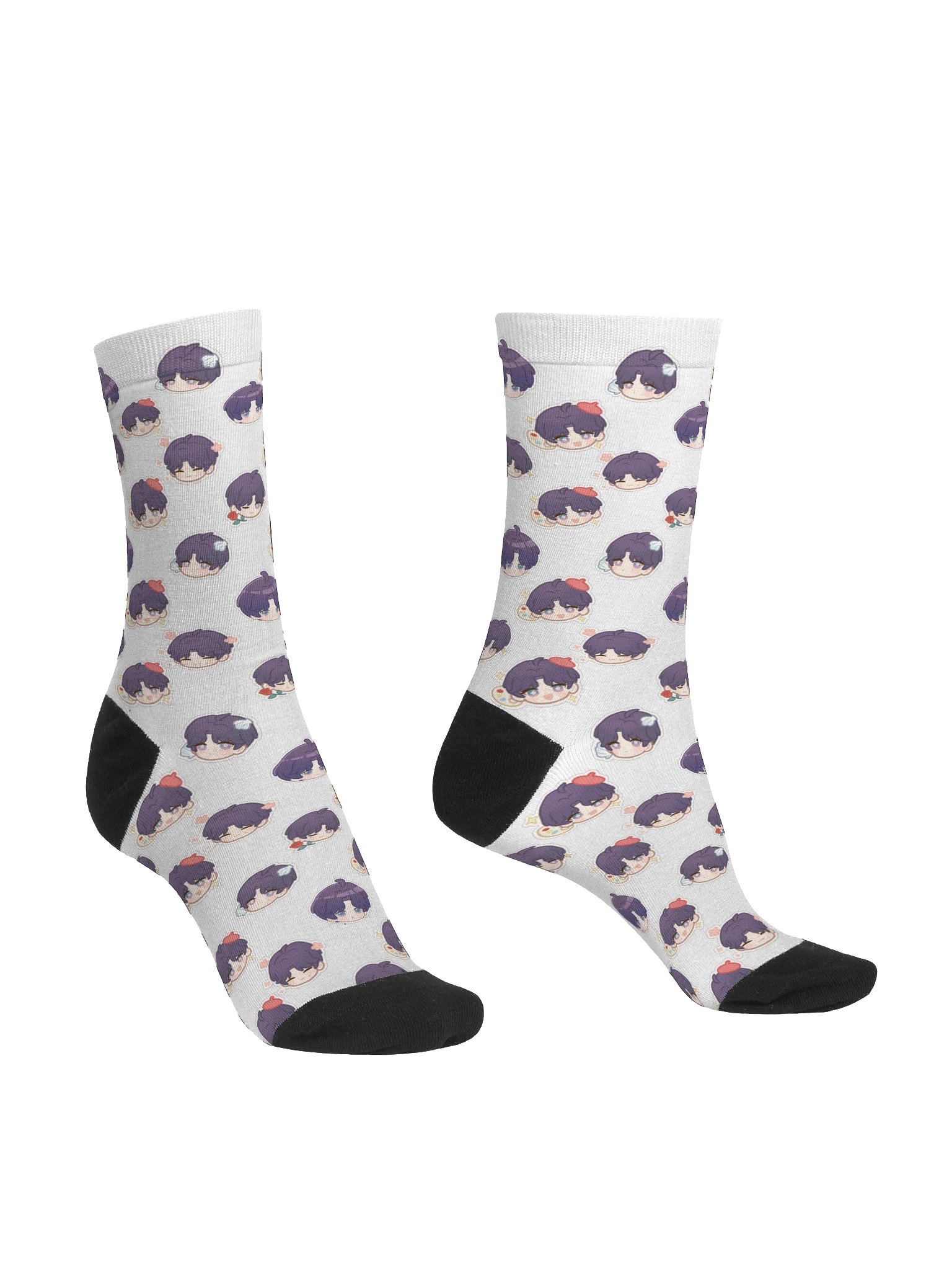 Rafayel Chibi Pattern Socks product image (3)
