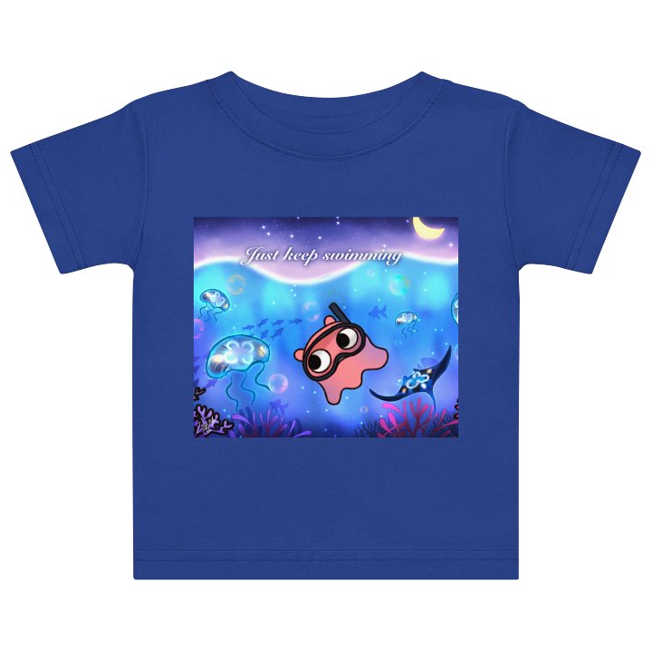 Squishy’s Nighttime Swim Baby T-Shirt product image (2)