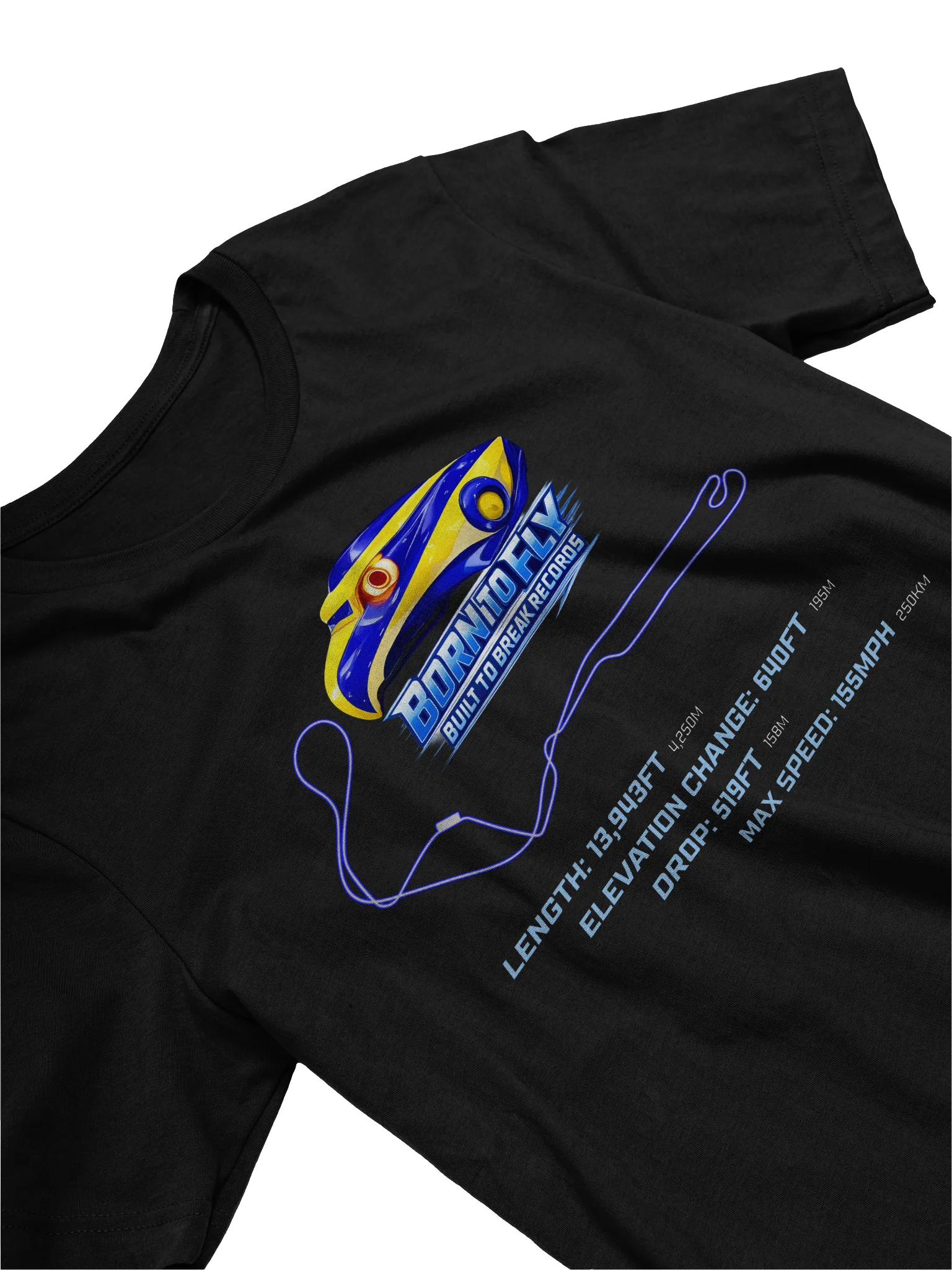 Born To Fly - Falcon's Shirt - World's Tallest, Fastest & Longest Roller Coaster product image (3)