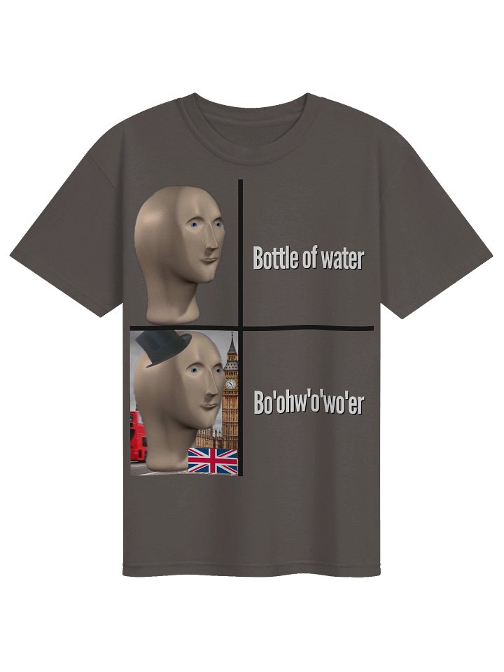 Bottle of Water British Accent Meme T-Shirt product image (1)