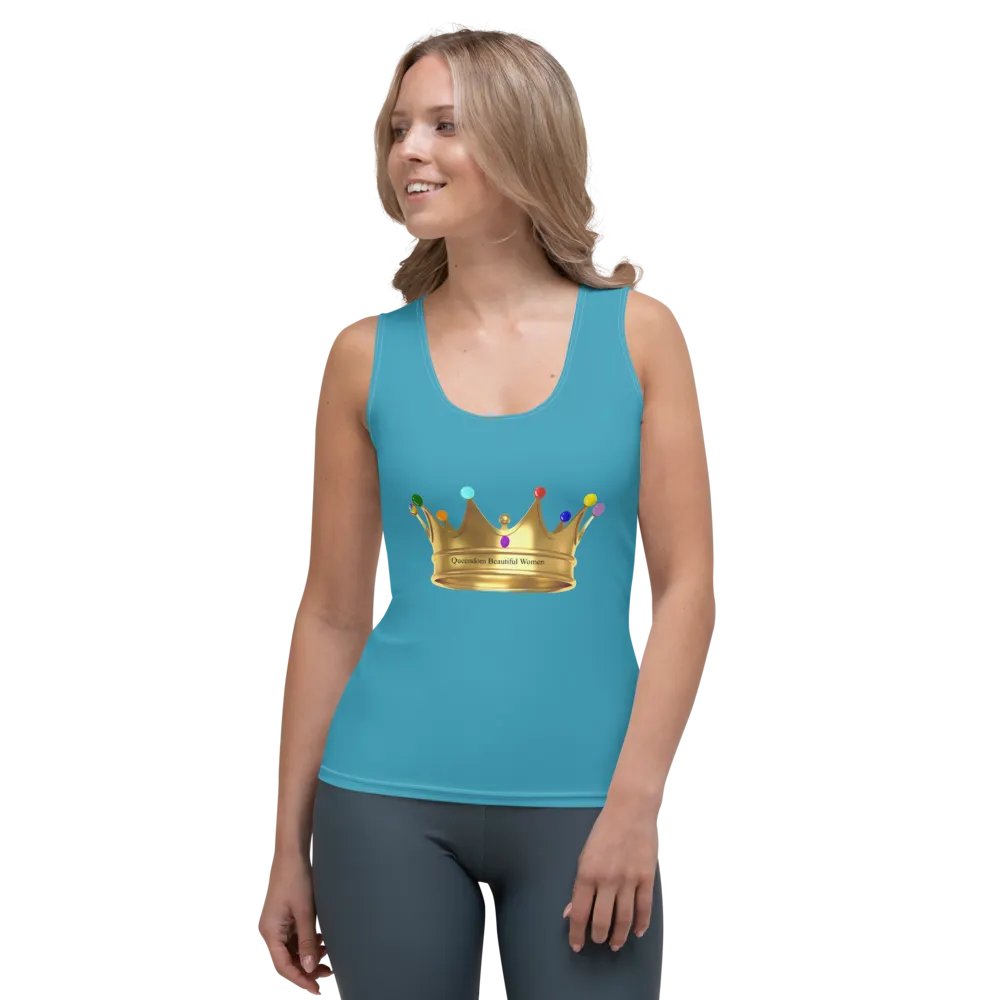 Queendom Beautiful Women Crown Tank Top/Turquoise (TM) product image (3)