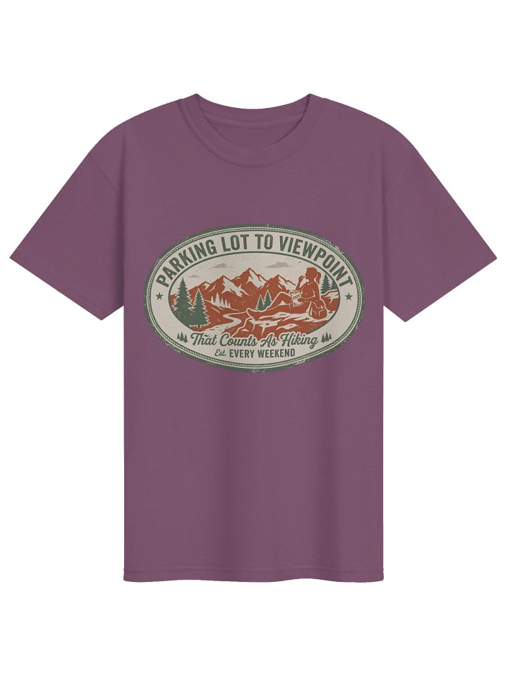Parking Lot to Viewpoint — Vintage Hiking Graphic Tee product image (1)