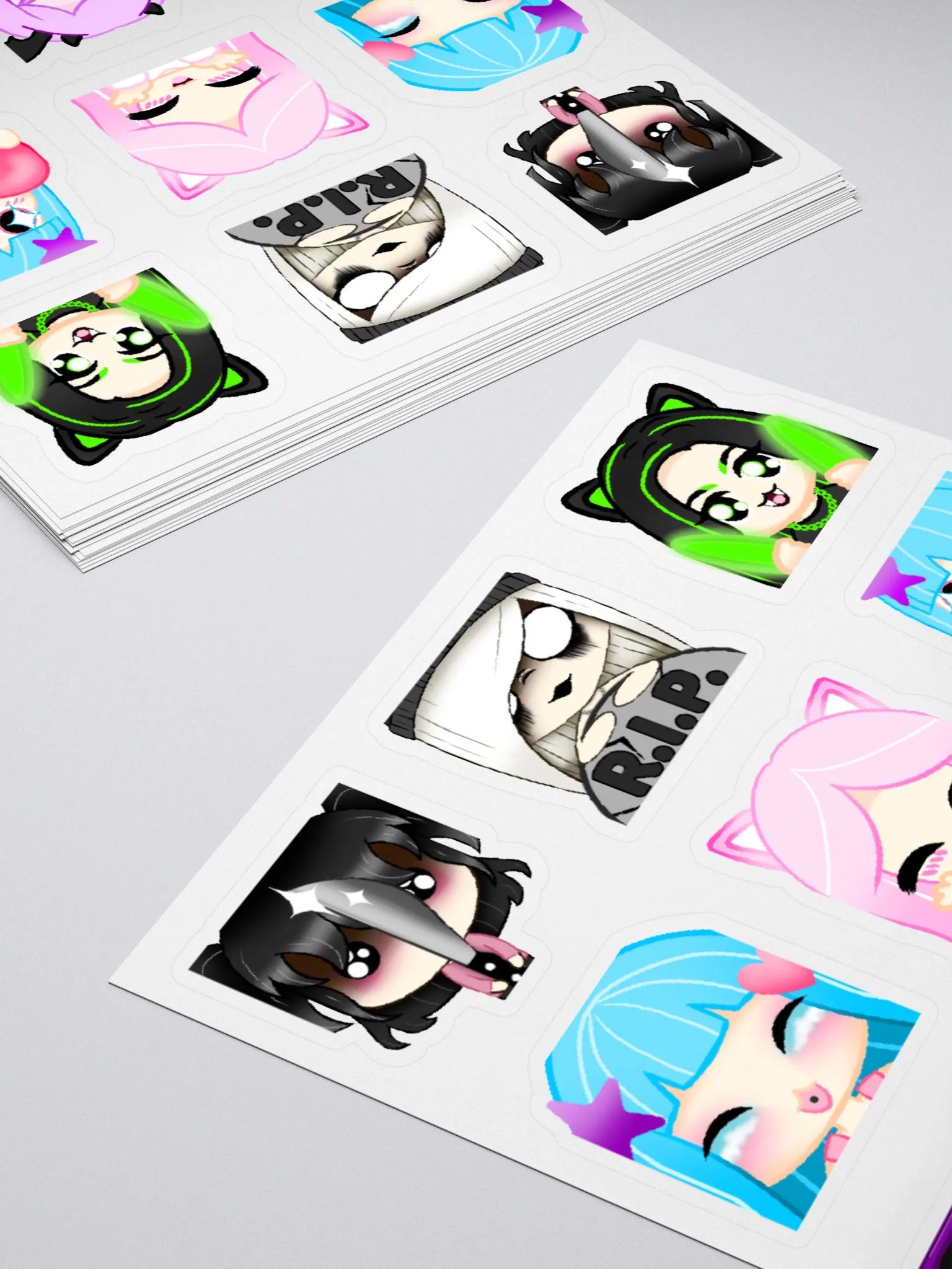 Full OC Emote Sticker Sheet product image (4)