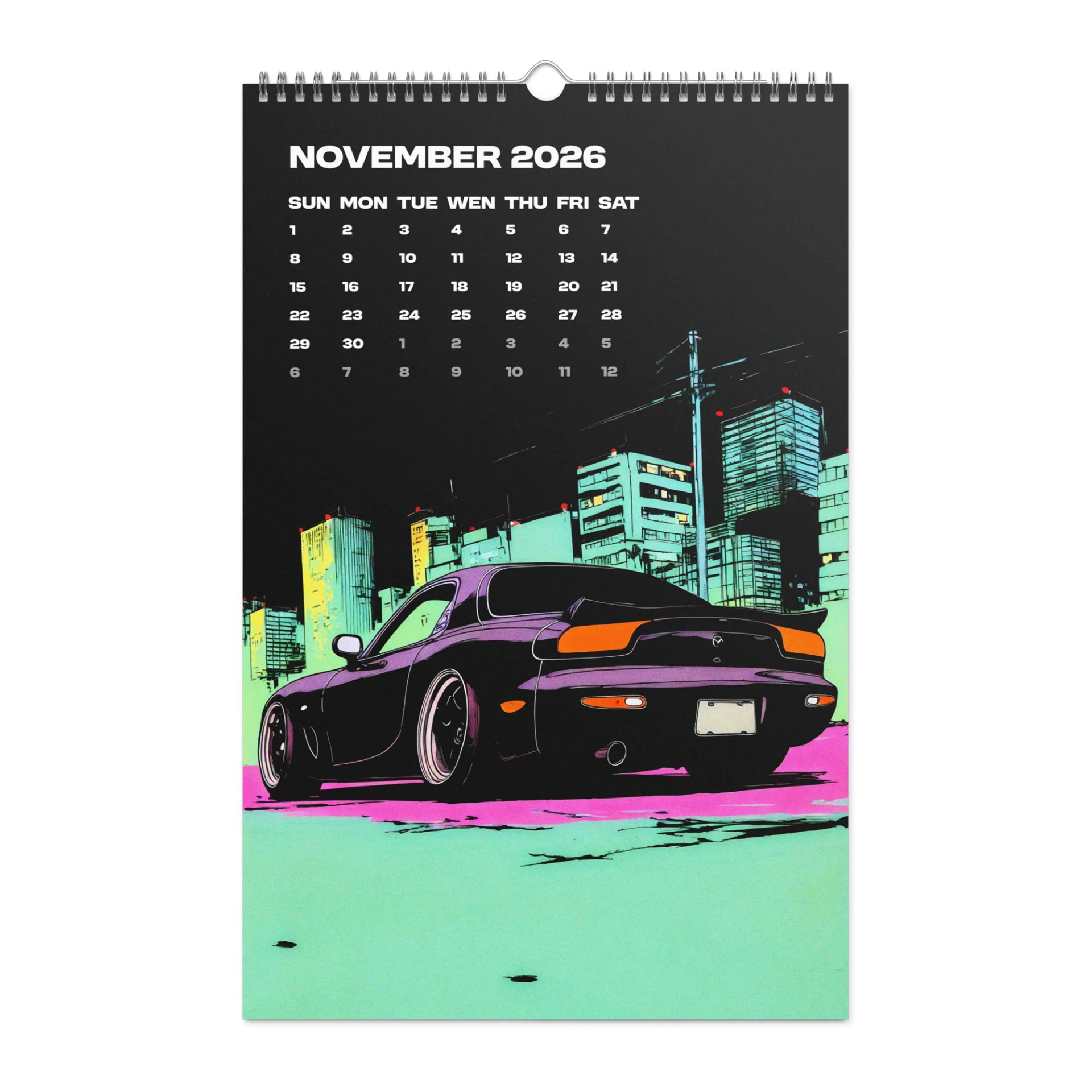 NEON DRIFT - 2026 Car Calendar product image (11)
