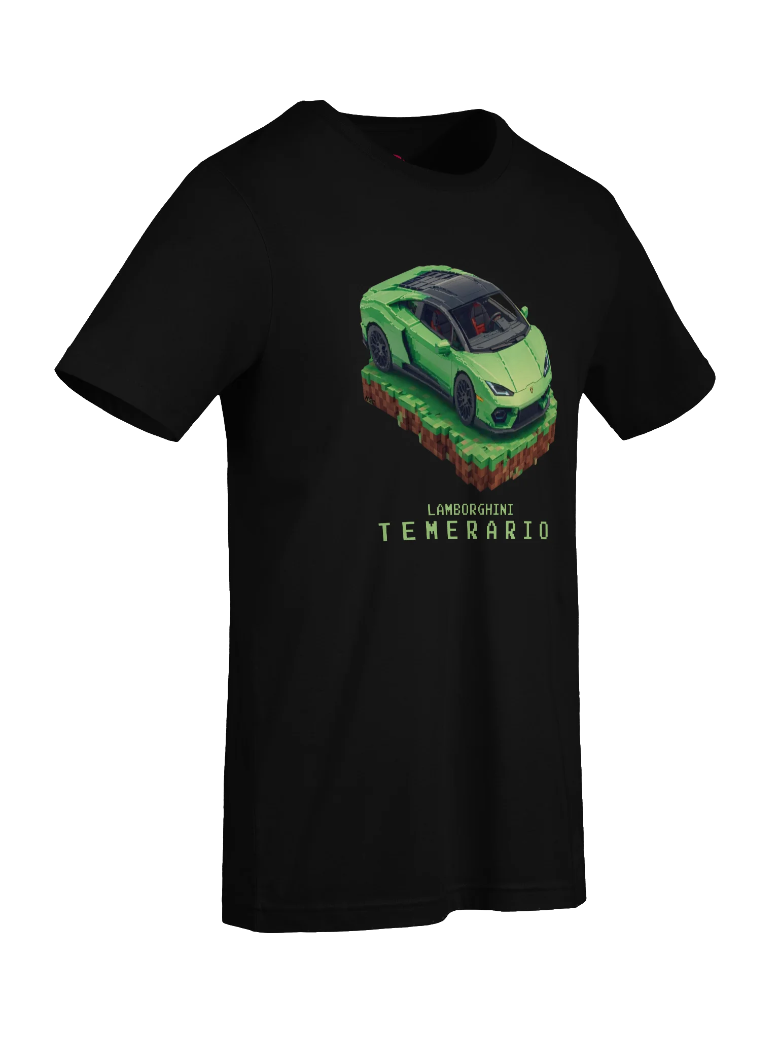 Green Lamborghini Temerario Shirt (Pixel, Retro, Minecraft) product image (74)