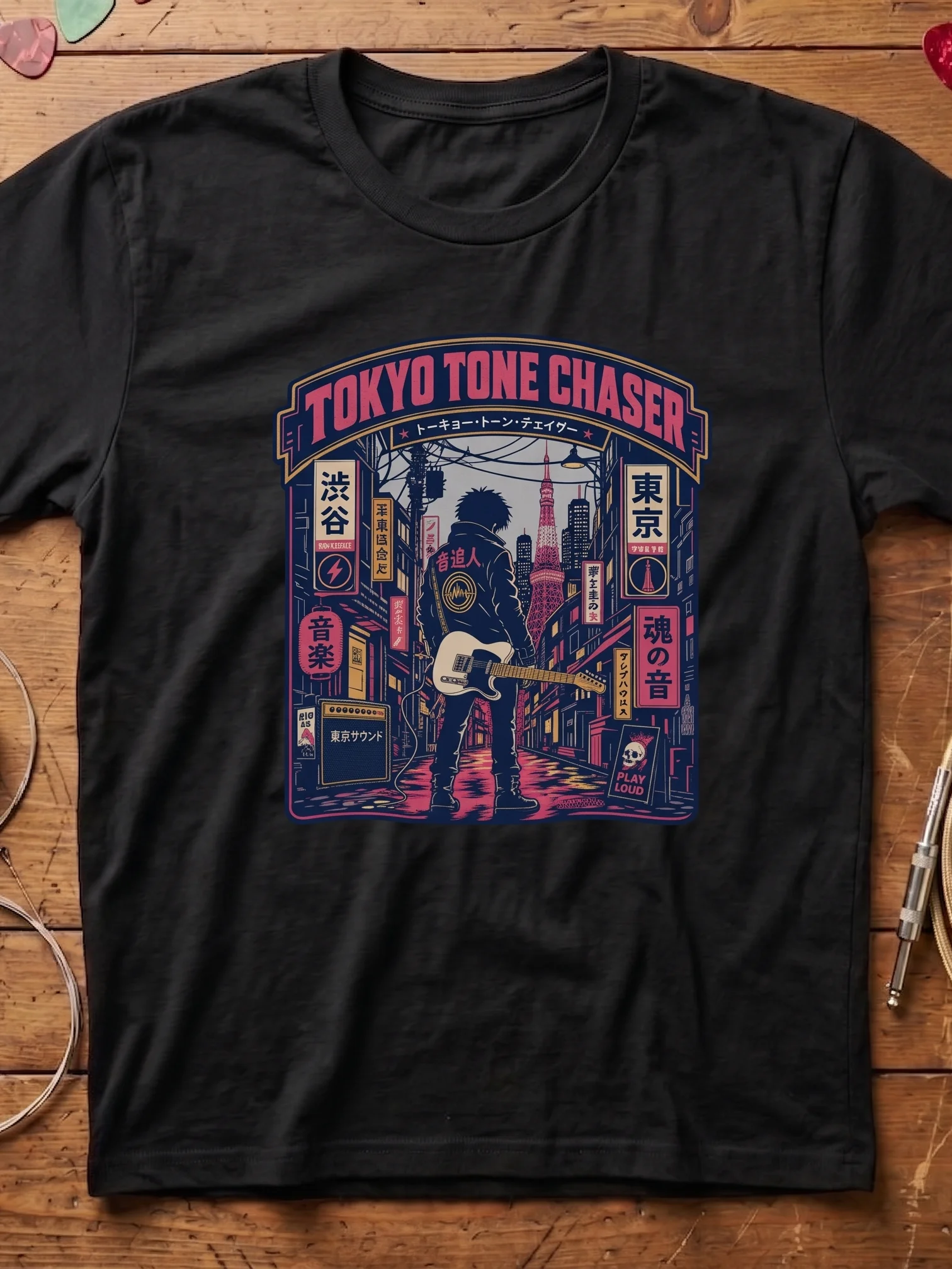 Tokyo Tone Chaser T Type - Japanese Theme Guitar T-Shirt product image (1)