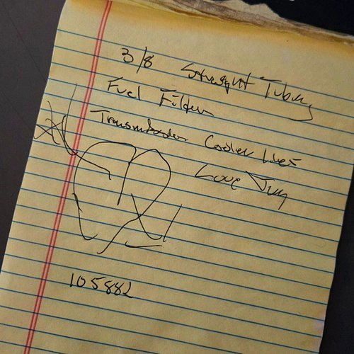 🥰 Sometimes he leaves me little love notes... ❤️ This is also a good example of why Jerry doesn't draw the wiring diagrams. 🤣...