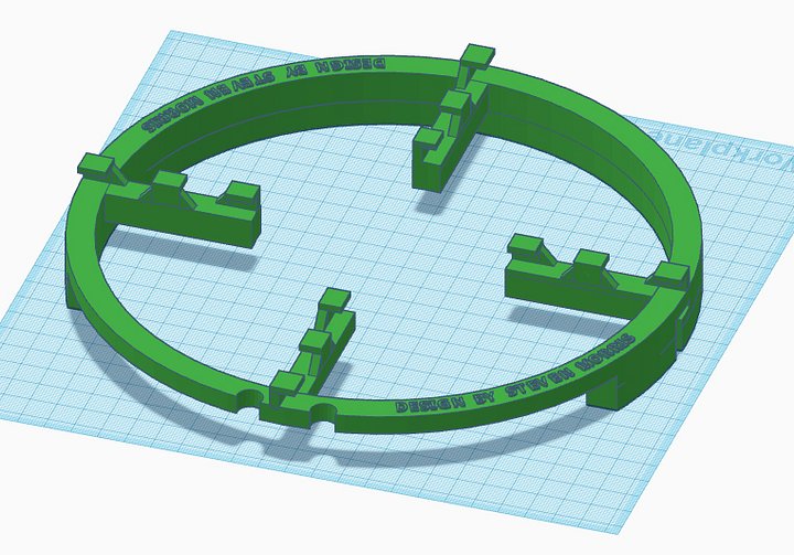 RASA 8 Diffration Spike Mask V4 Print File Download product image (1)
