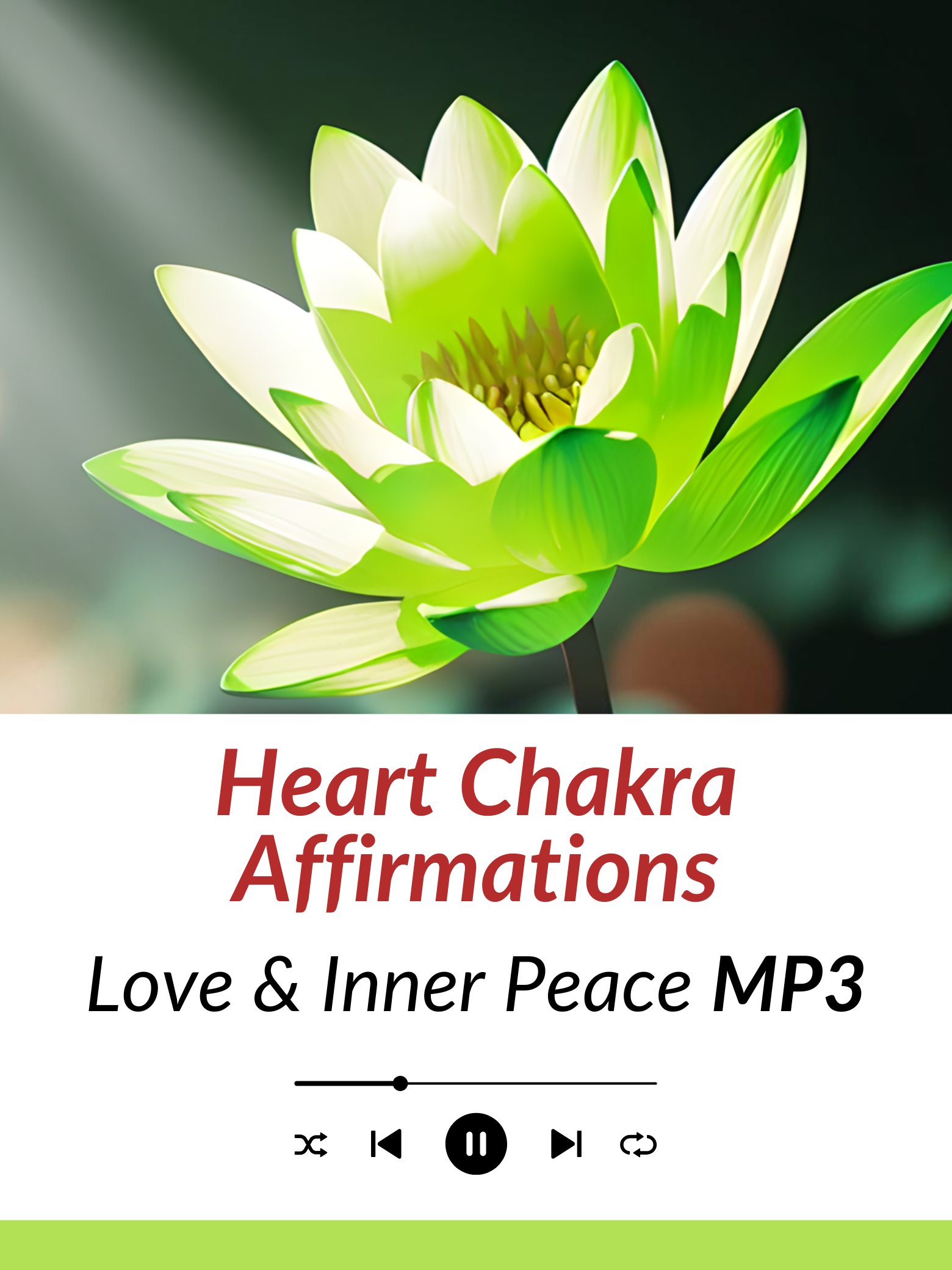 Heart Chakra Affirmations for Love & Inner Peace | 639 Hz Frequency | MP3 Download product image (1)