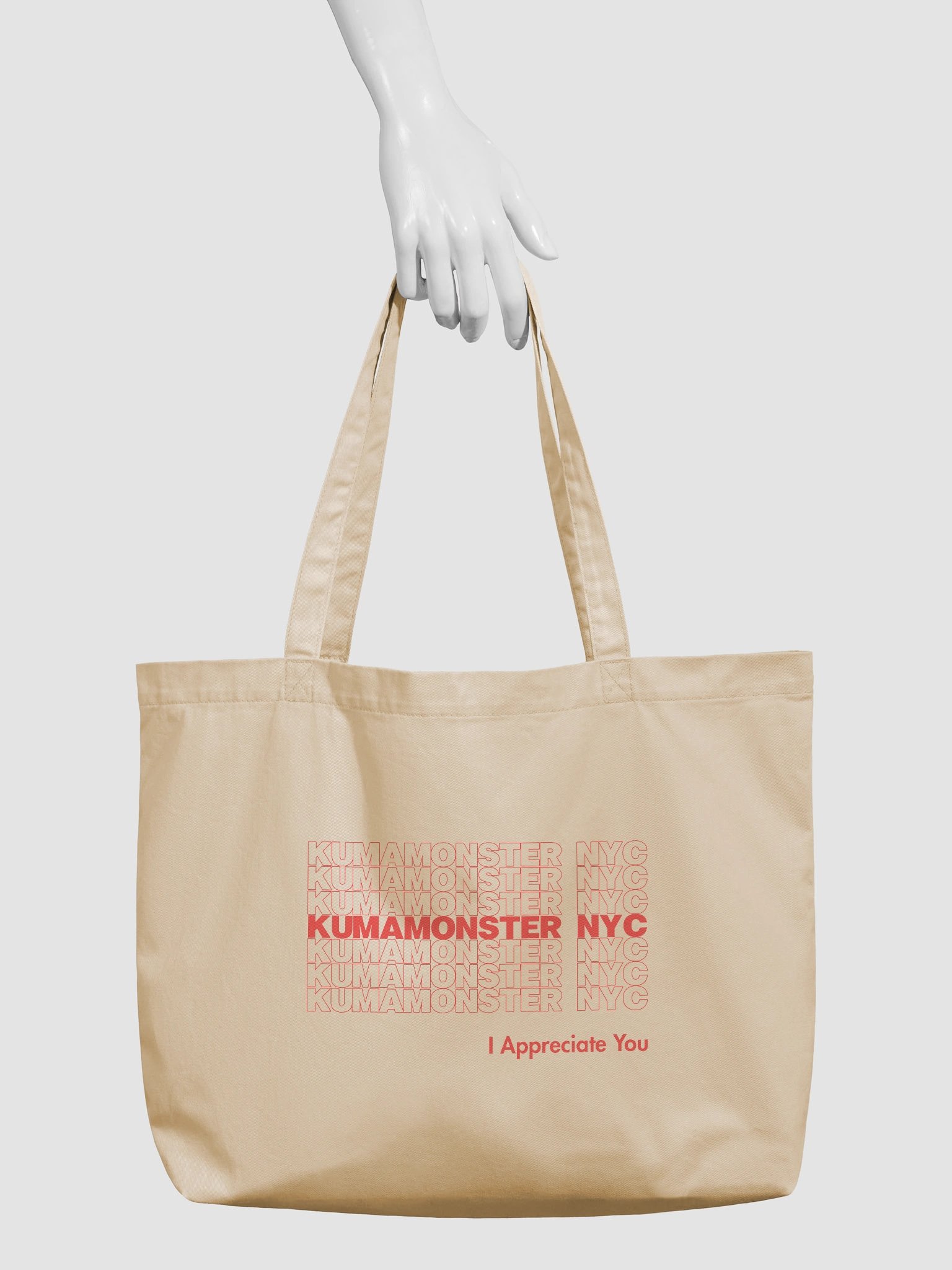 KumaMonsterNYC Tote Cream product image (3)