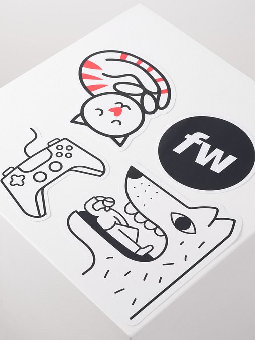 Photo showing Die-Cut Stickers