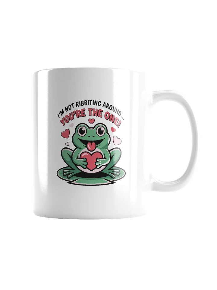 Frog Valentine's Day Gift | I'm Not Ribbing Around Mug | Funny Animal Pun Love Gift product image (2)