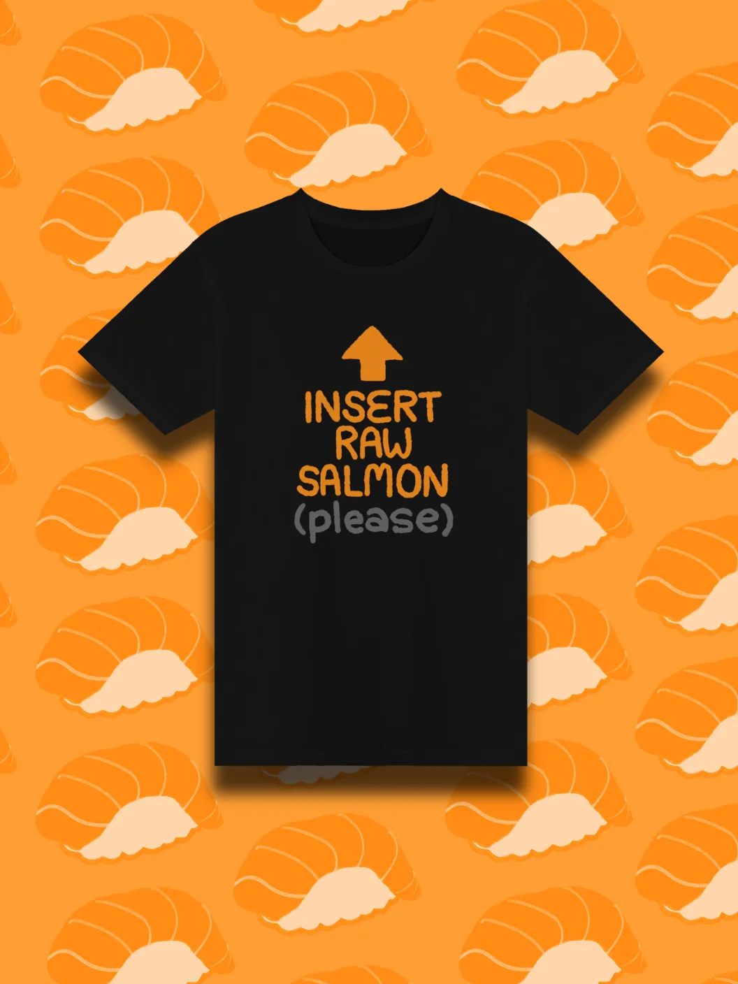 INSERT RAW SALMON shirt product image (1)