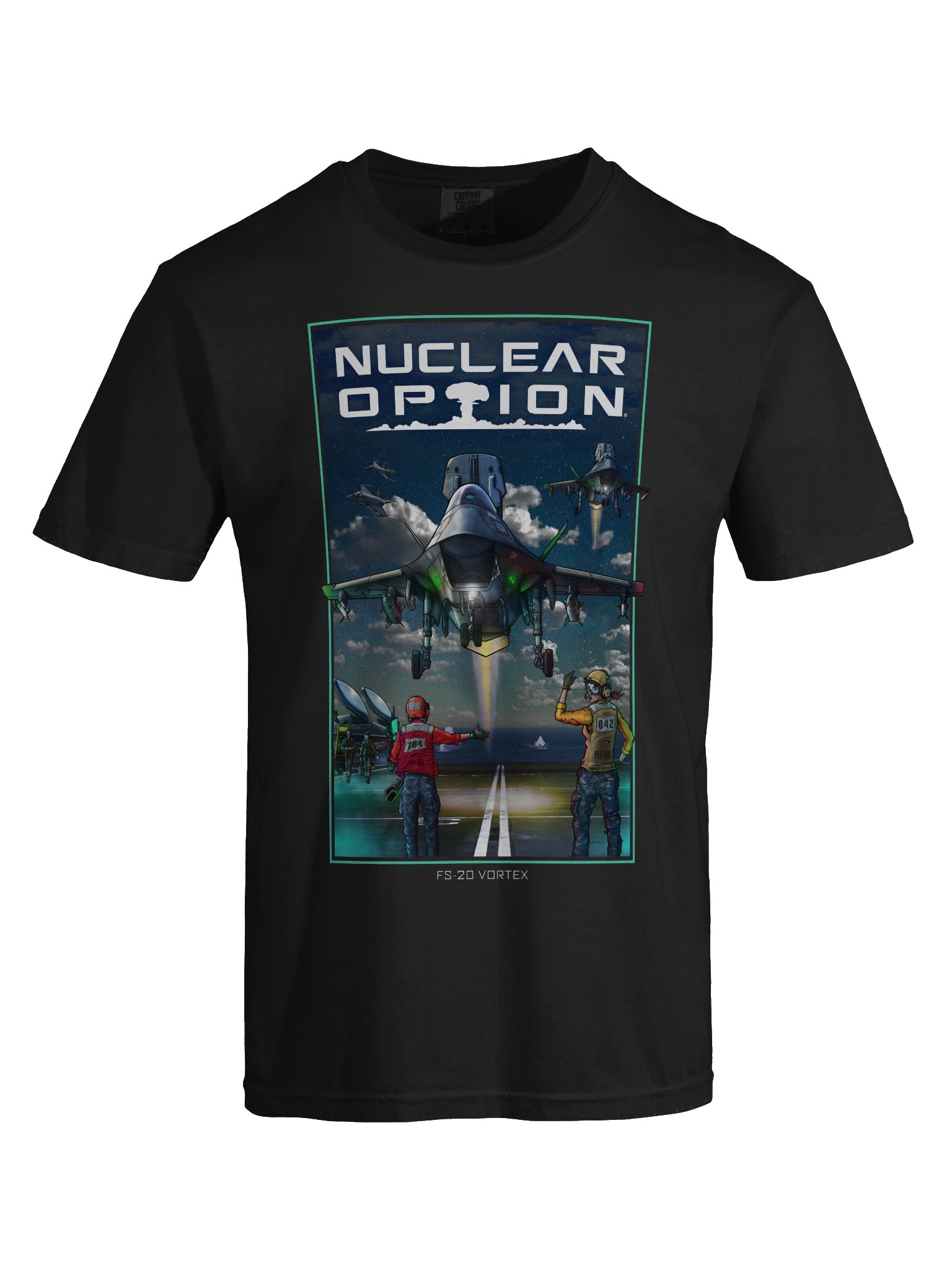 Vortex - Grey Flat (Night) Tee product image (7)