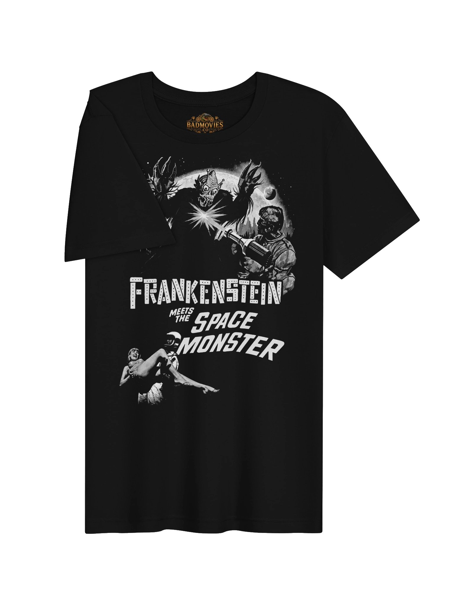Frankenstein Meets the Space Monster – Vintage B-Movie Shirt product image (3)