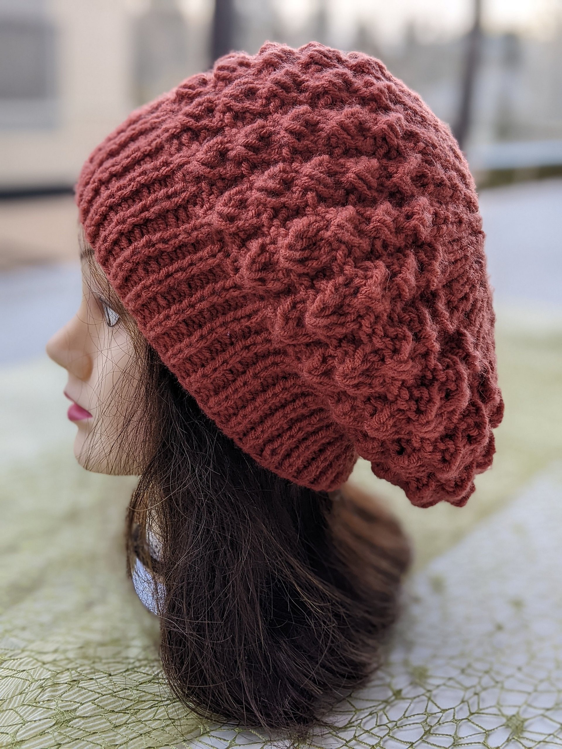 Flat Knit Classic Beret Hat Pattern product image (3)