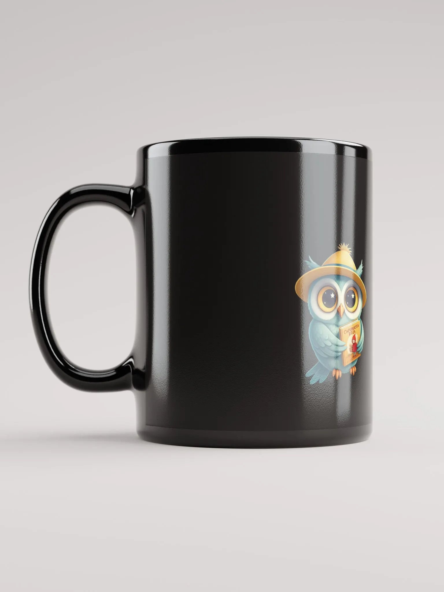 Whimsical Owl in Straw Hat Mug product image (6)