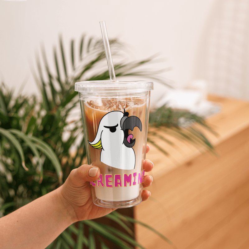 Screaming Cockatoo Clear Plastic Tumbler product image (5)
