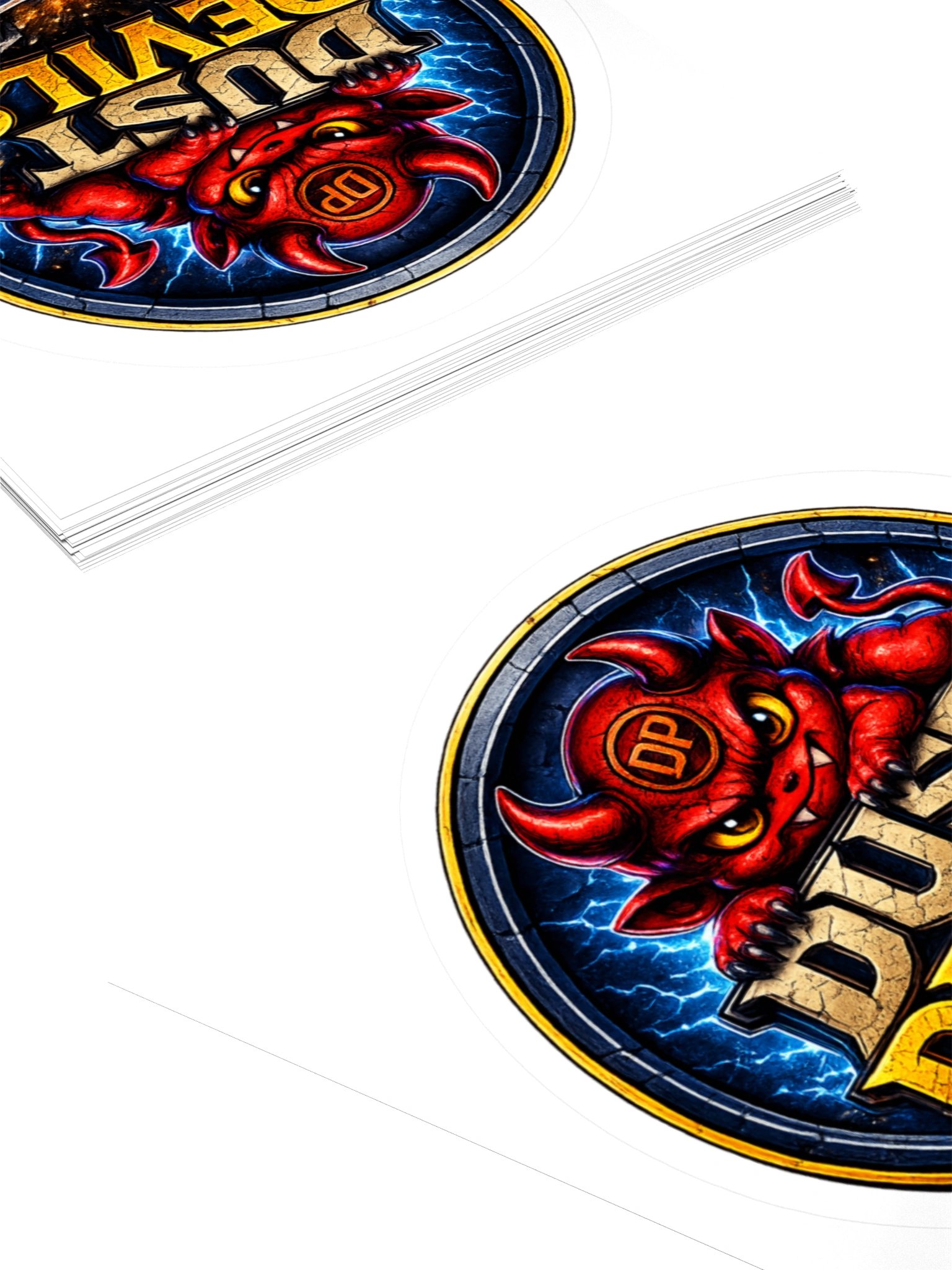 Dust Devils Logo 3" x 3" sticker product image (4)