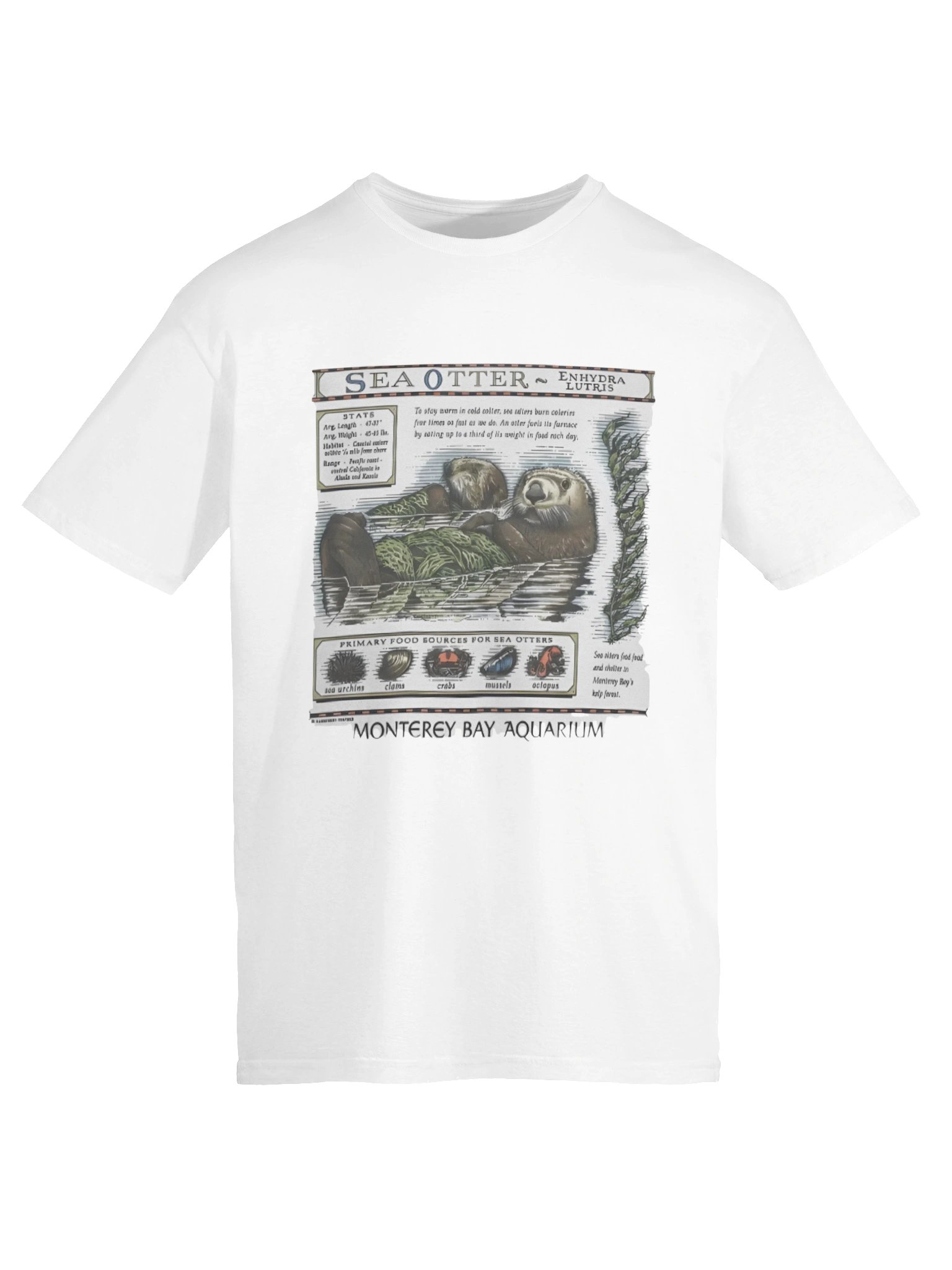 Sea Otter Monterey Bay Aquarium T-shirt product image (6)