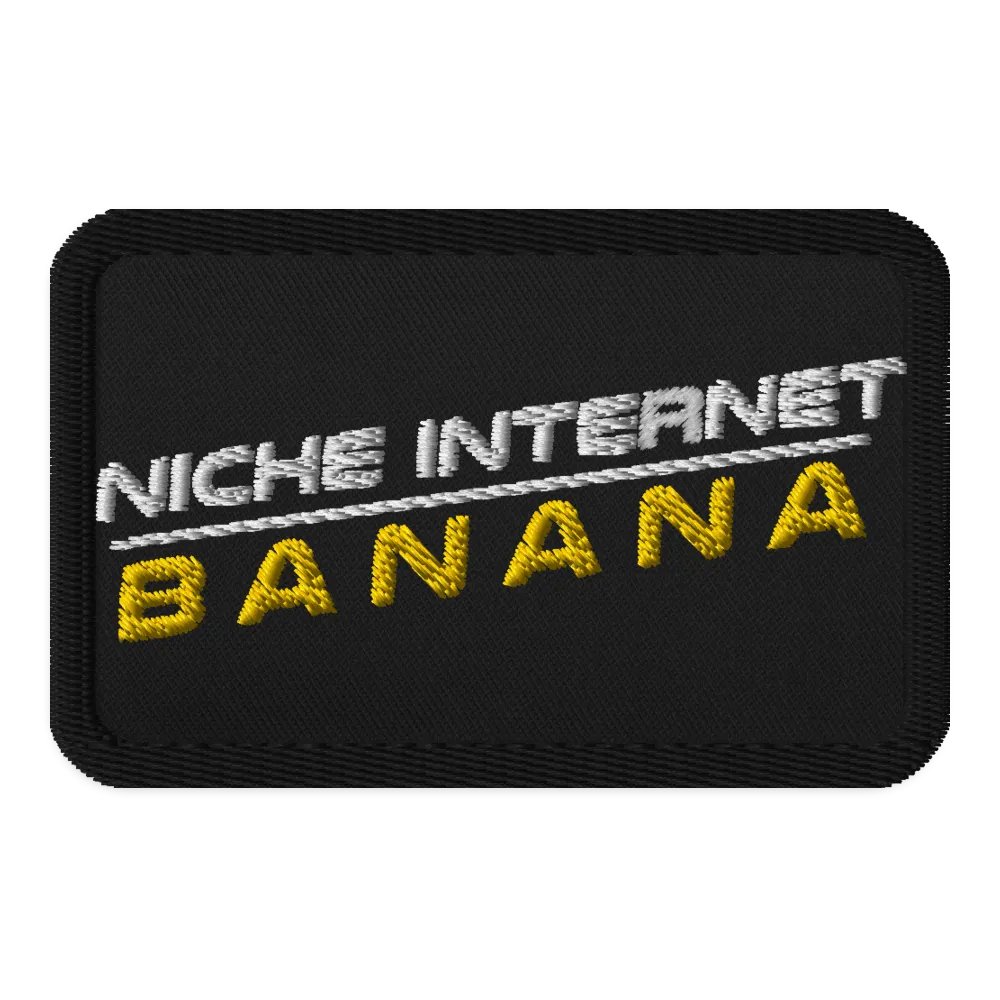 Niche Internet Banana Sew-on Patch product image (1)