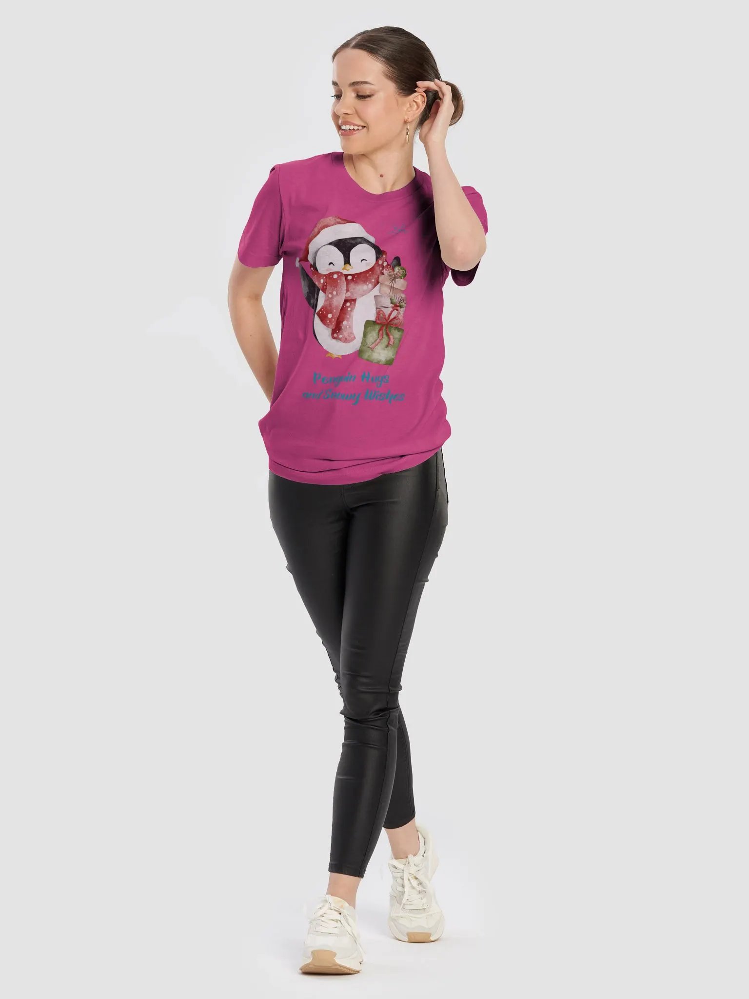 Festive Penguin Holiday T-Shirt product image (6)