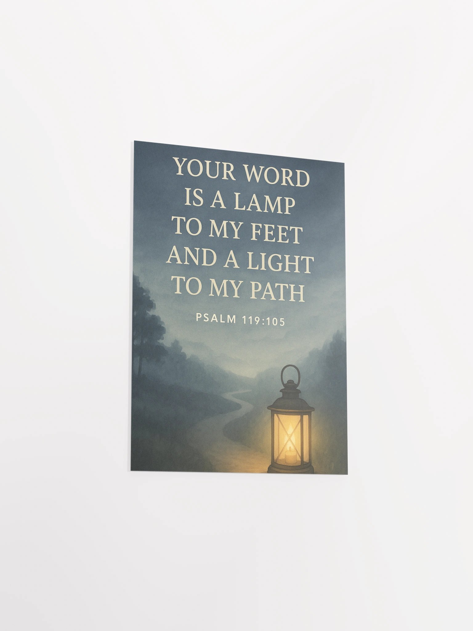 Psalm 119:105 Christian Poster – Your Word Is a Lamp to My Feet and a Light to My Path product image (11)