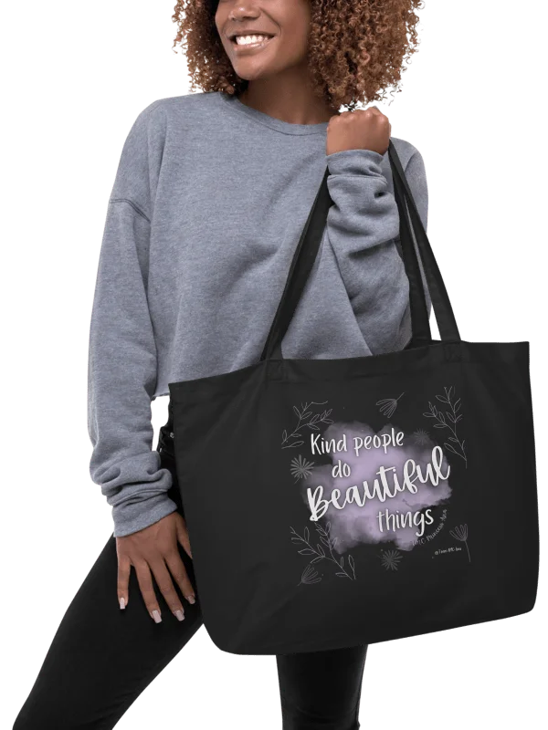 KPDBT - XL Black/Lavender Tote product image (3)
