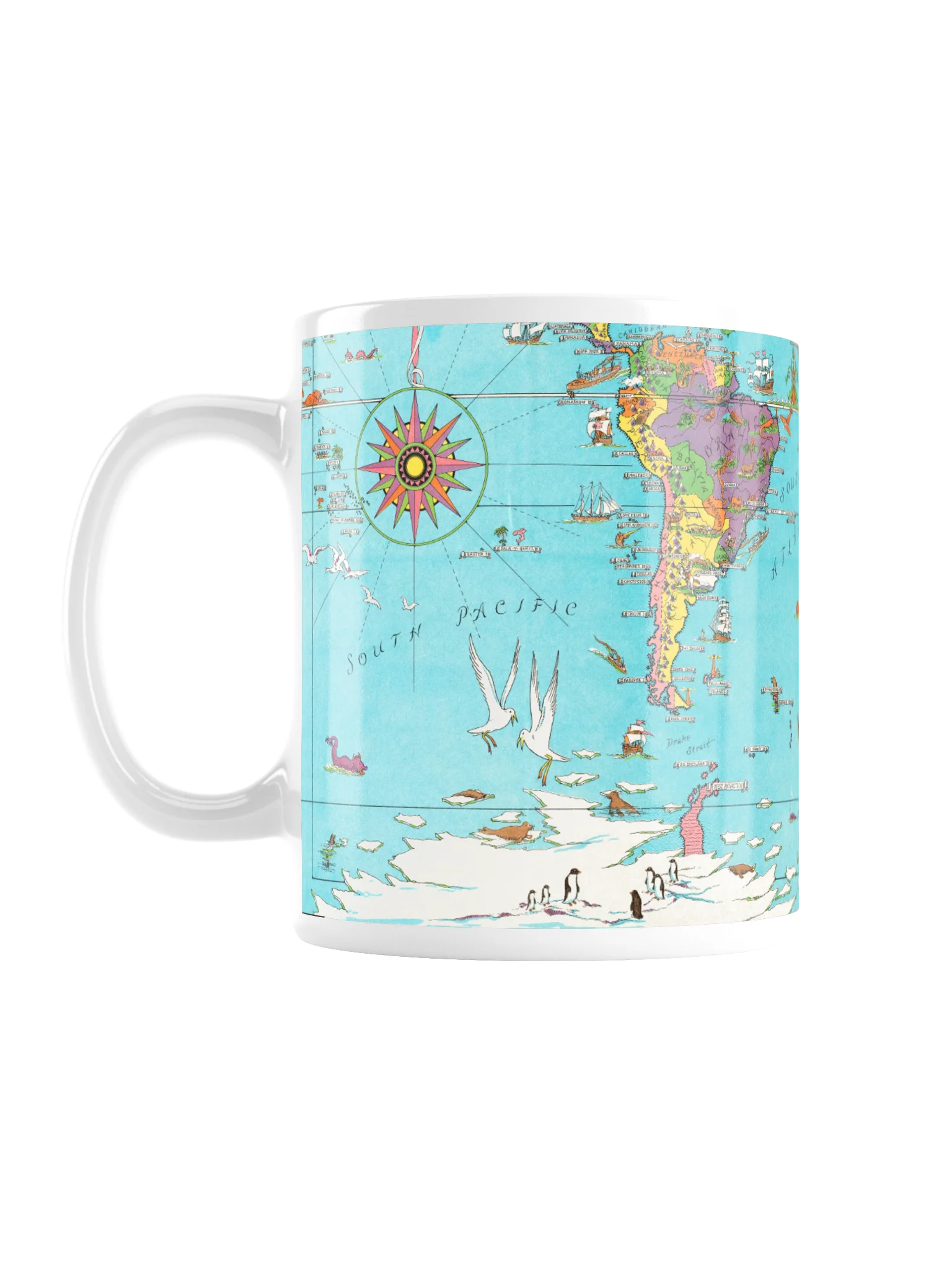 A Mercator Map World Mug product image (1)