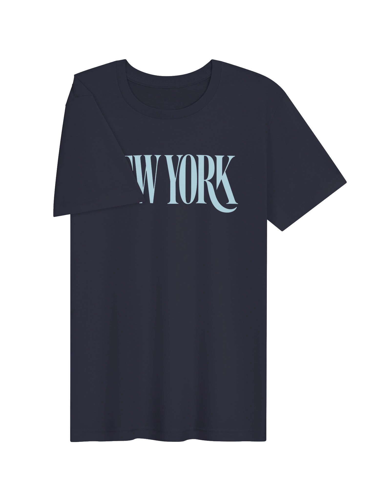 New York Light Blue Typography Tee product image (3)