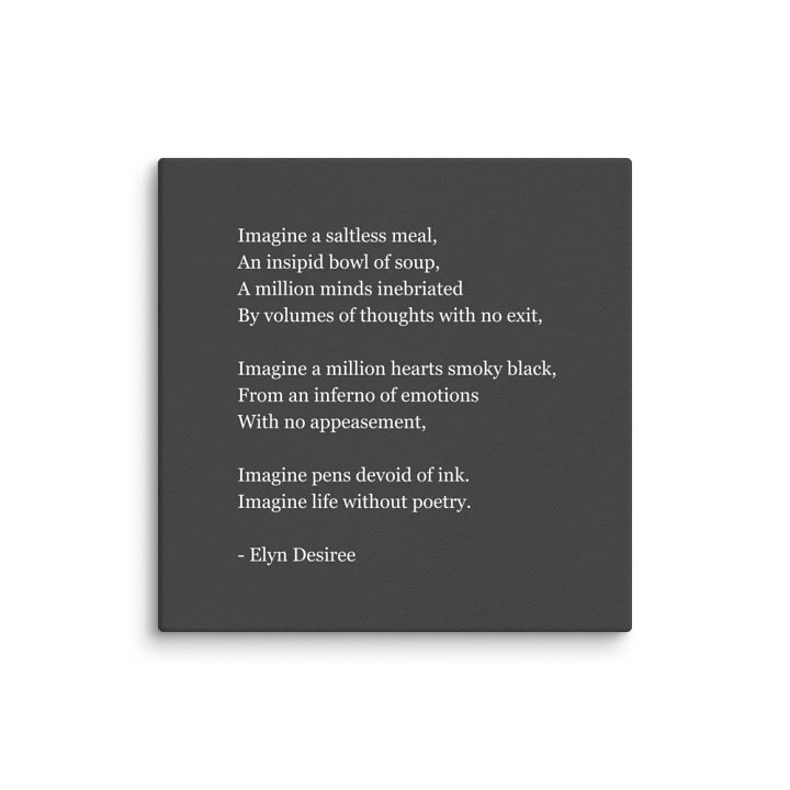 Life Without Poetry Canvas Print product image (6)