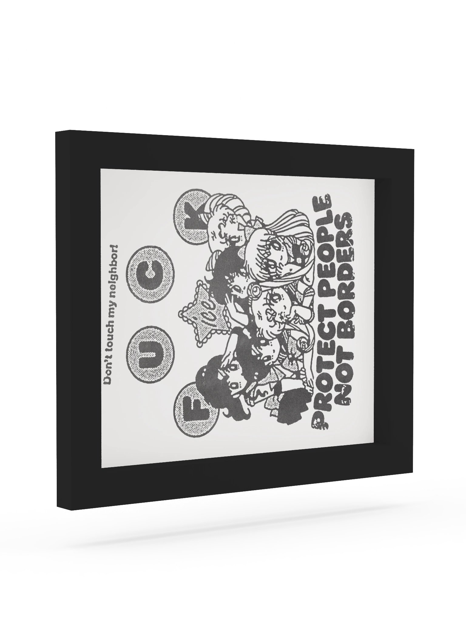 PROTECT PEOPLE ! Framed Print. product image (7)