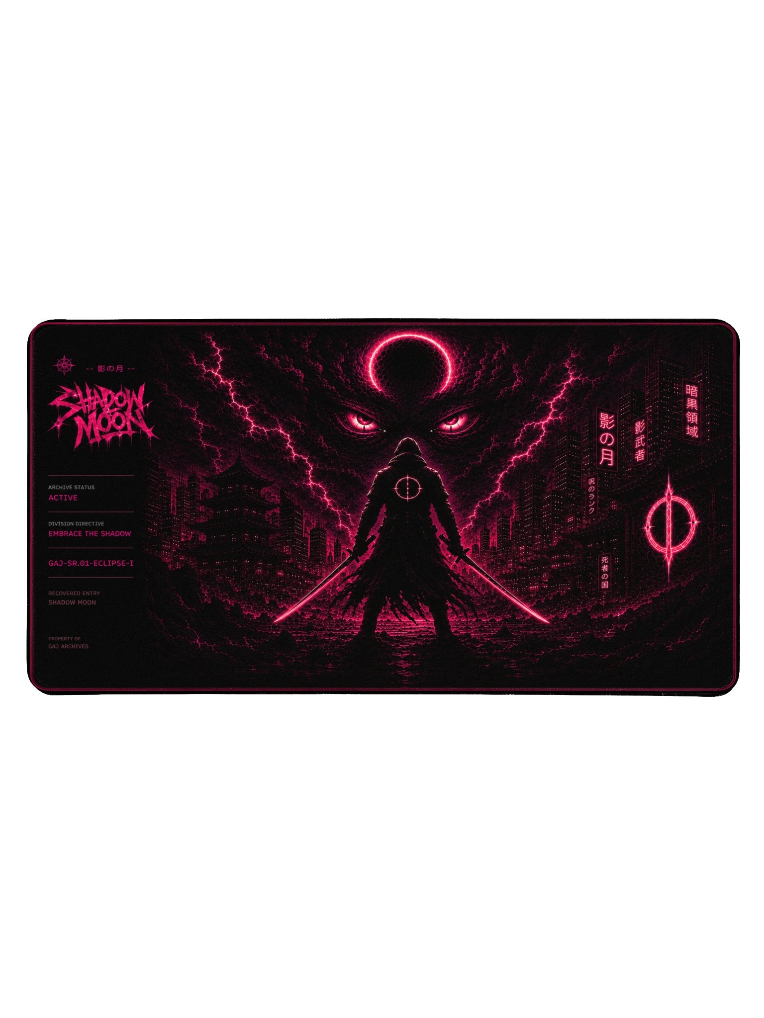 SHADOW MOON - Neon Gaming Desk Mat product image (1)