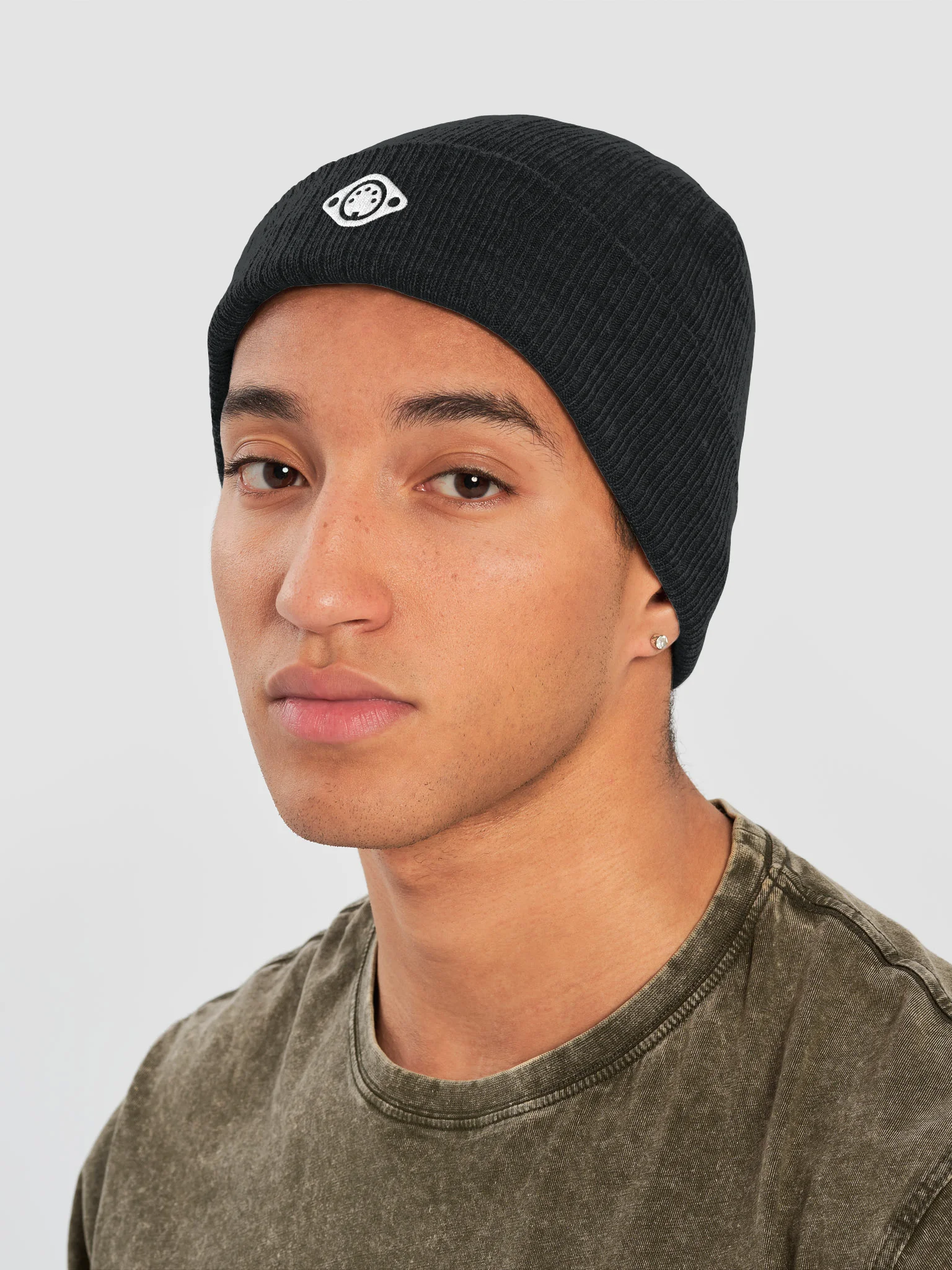 White Logo Knitted Beanie product image (7)