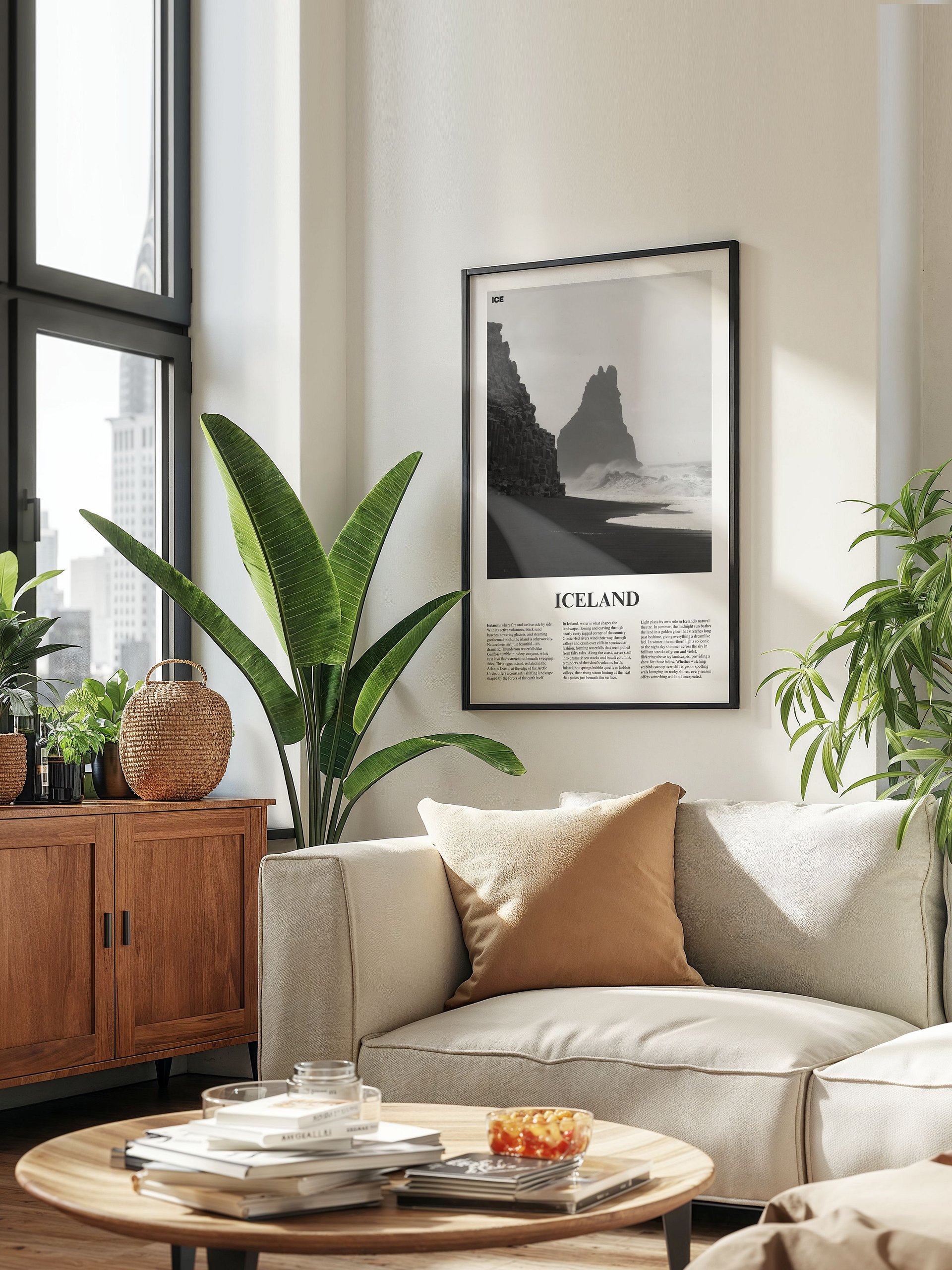 Iceland 01 Newspaper Poster | Framed product image (13)