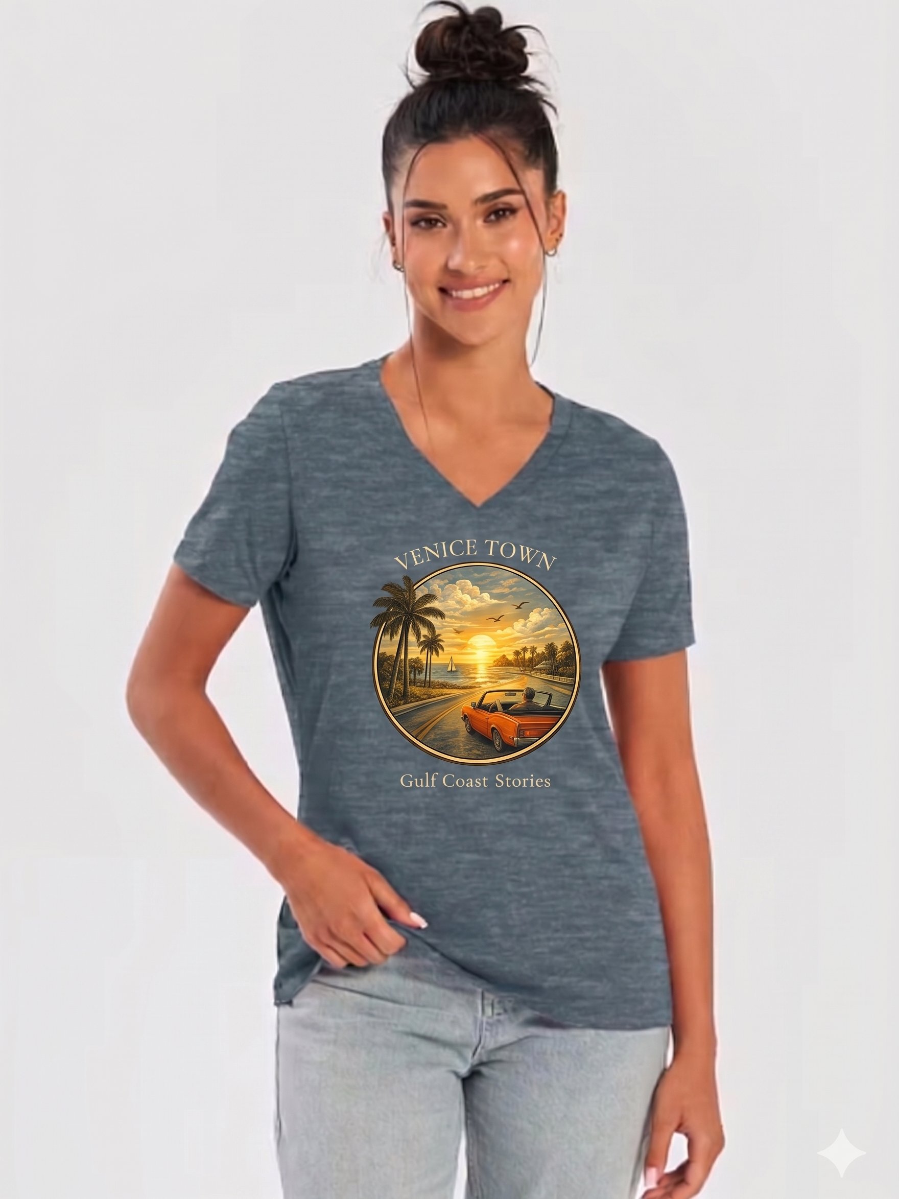 9aspen | Venice Town (Women’s V-Neck) product image (6)