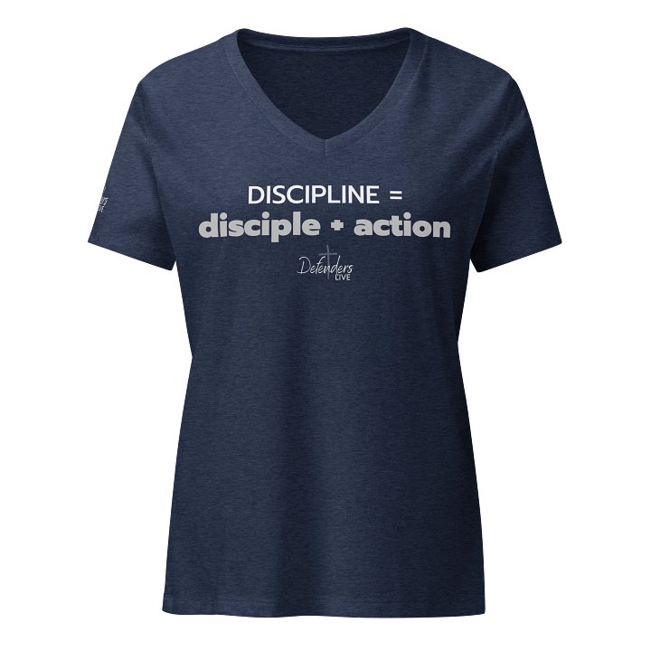 Discipline Feather Flow Women's V-Neck T-Shirt product image (1)