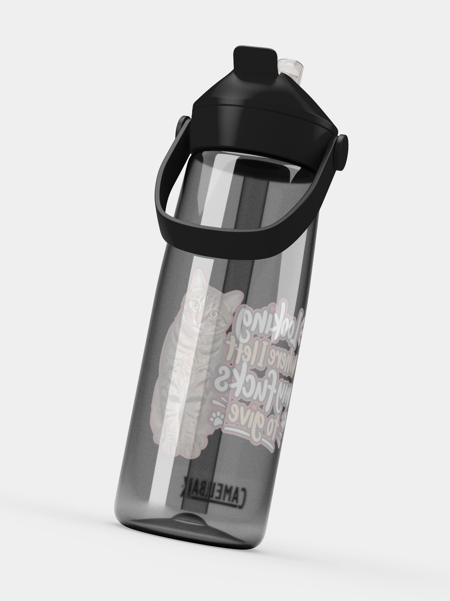 Cat Attitude Flip Straw Bottle product image (8)
